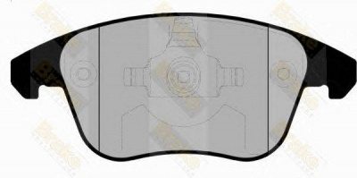 BRAKE ENGINEERING pa1687 -  Комплект тормозных колодок, дисковый тормоз